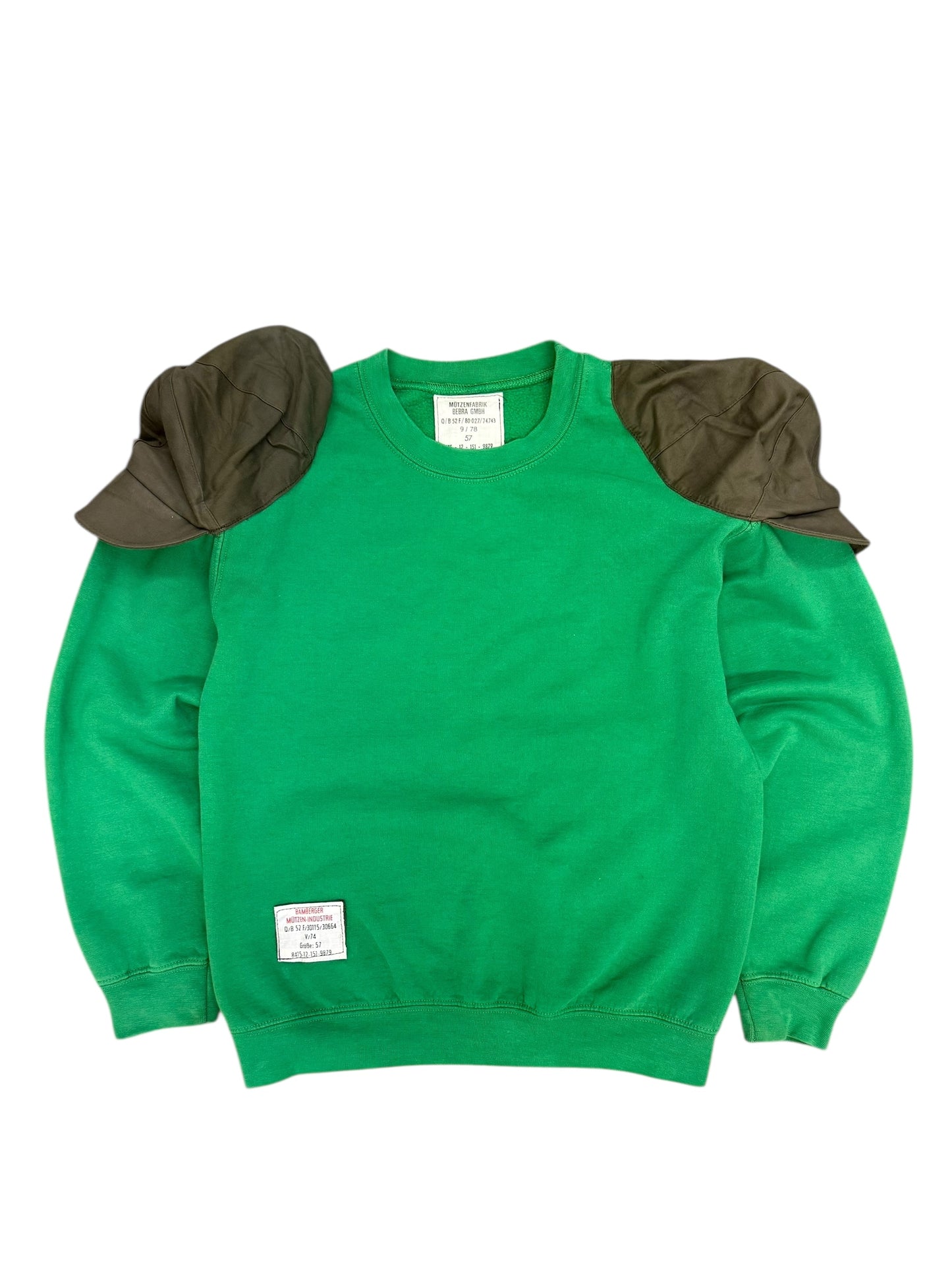 Shoulder Cap Sweatshirt Green
