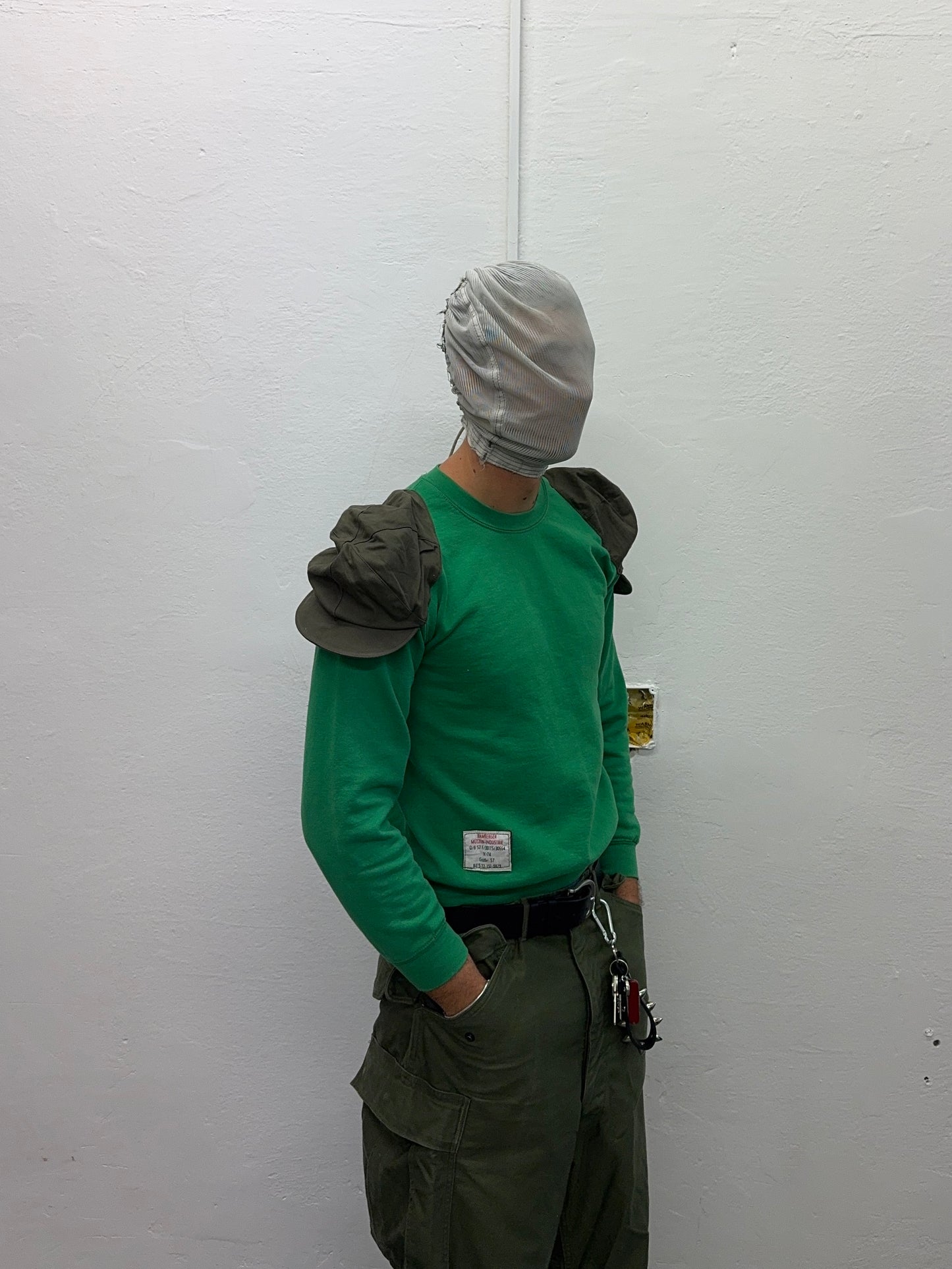 Shoulder Cap Sweatshirt Green