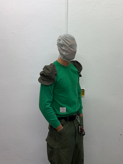 Shoulder Cap Sweatshirt Green