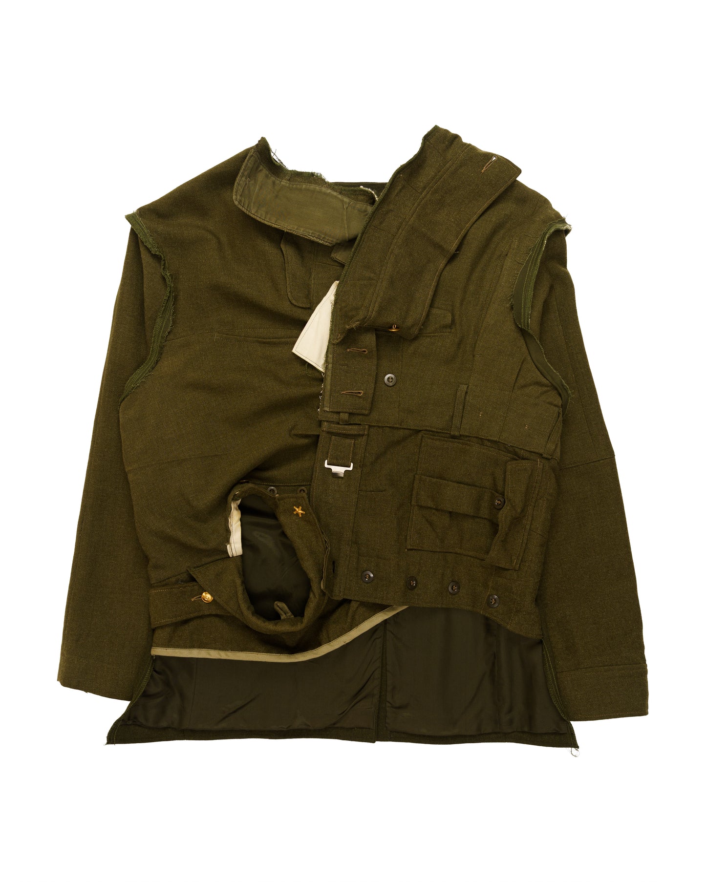 DECONSTRUCTED WOOL COAT
