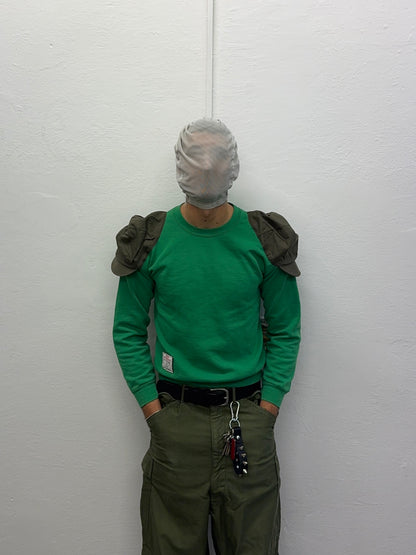 Shoulder Cap Sweatshirt Green