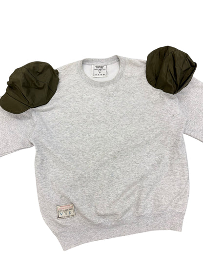 Shoulder Cap Sweatshirt Grey