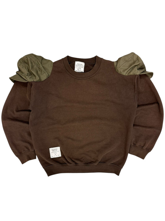 Shoulder Cap Sweatshirt Brown