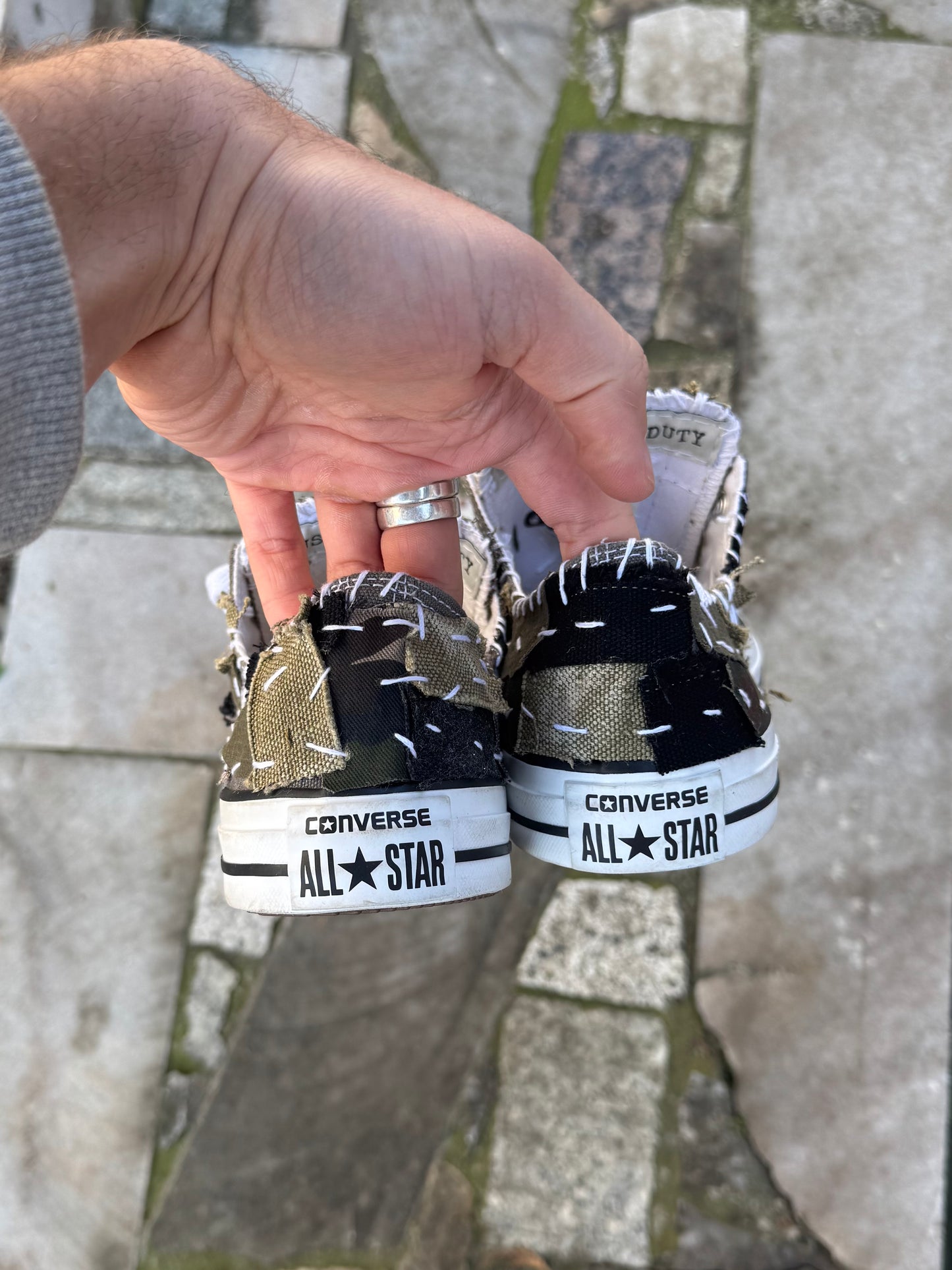 DUSTYGREENDUTY Patchwork Converse