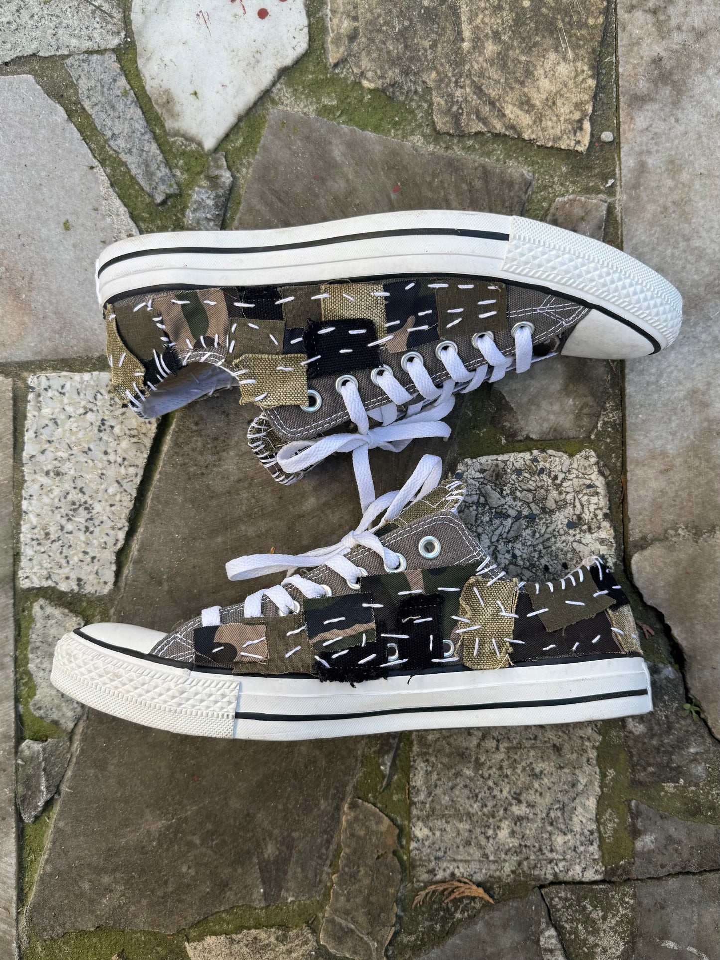 DUSTYGREENDUTY Patchwork Converse