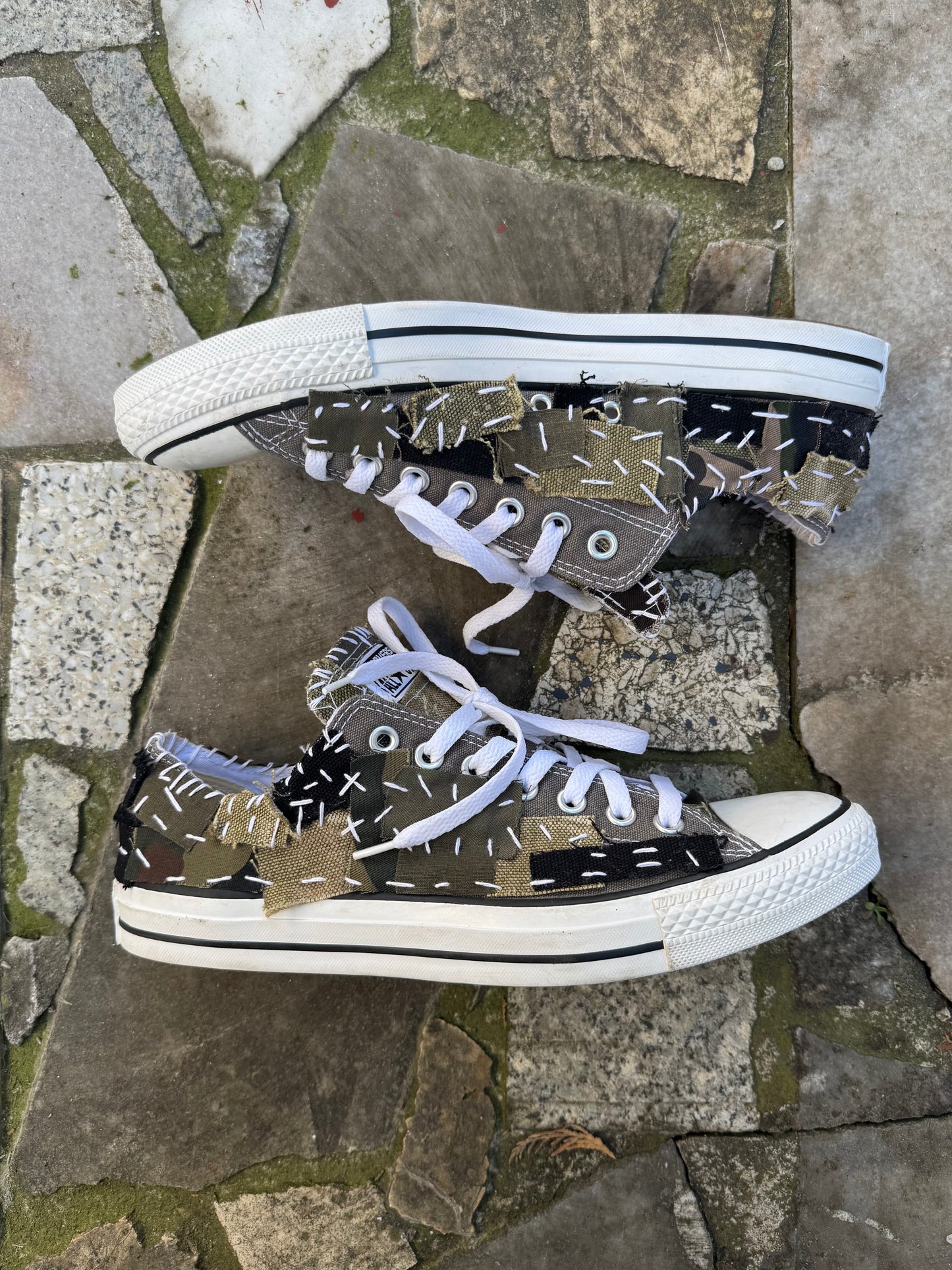 DUSTYGREENDUTY Patchwork Converse