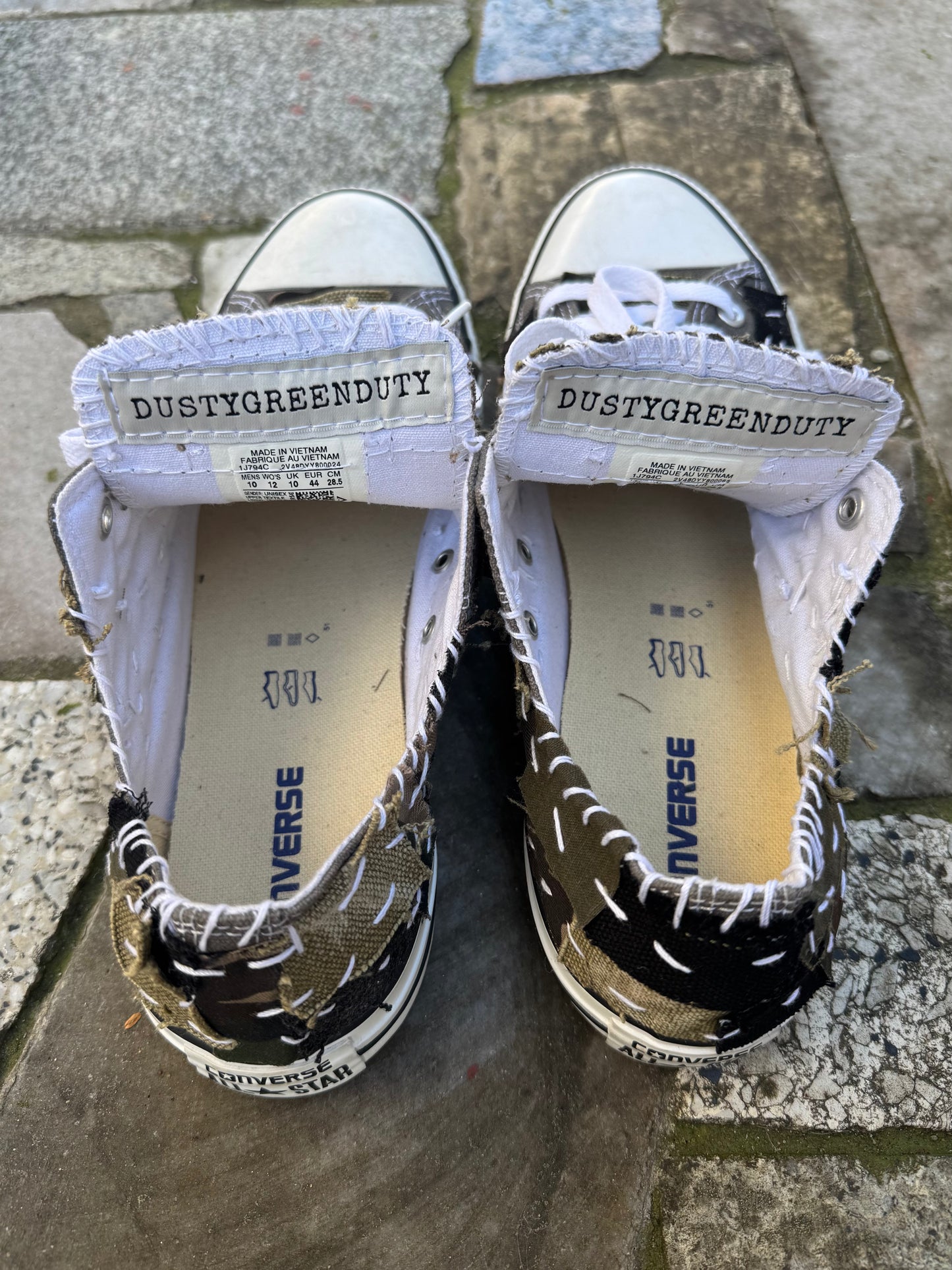 DUSTYGREENDUTY Patchwork Converse