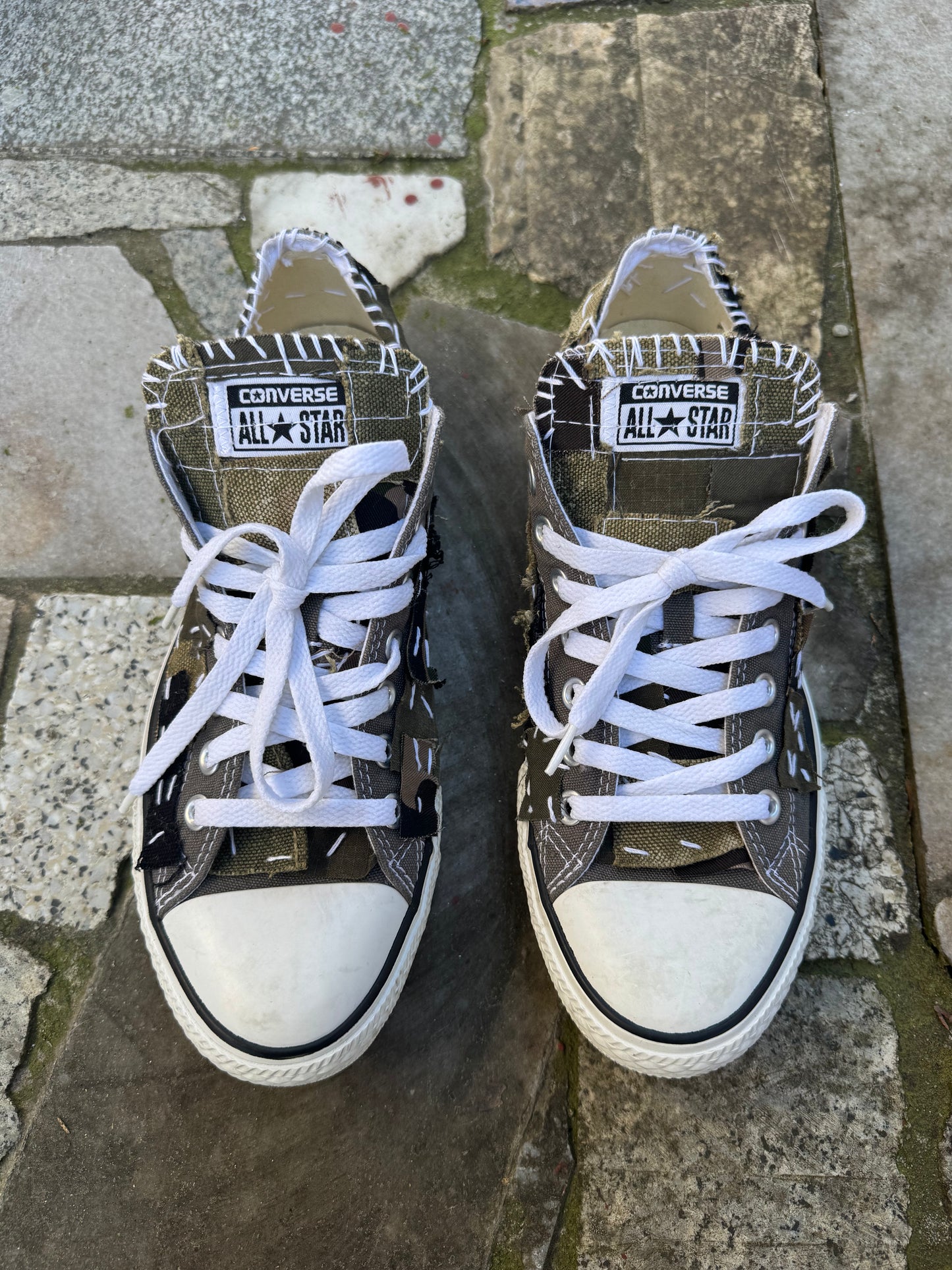 DUSTYGREENDUTY Patchwork Converse