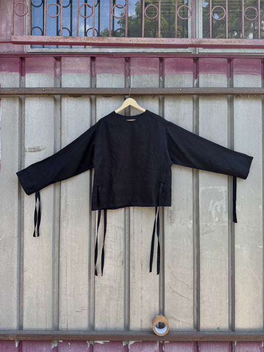 Restraint Released (Linen Straitjacket Black)