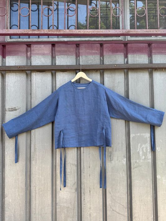 Restraint Released (Linen Straitjacket Blue)