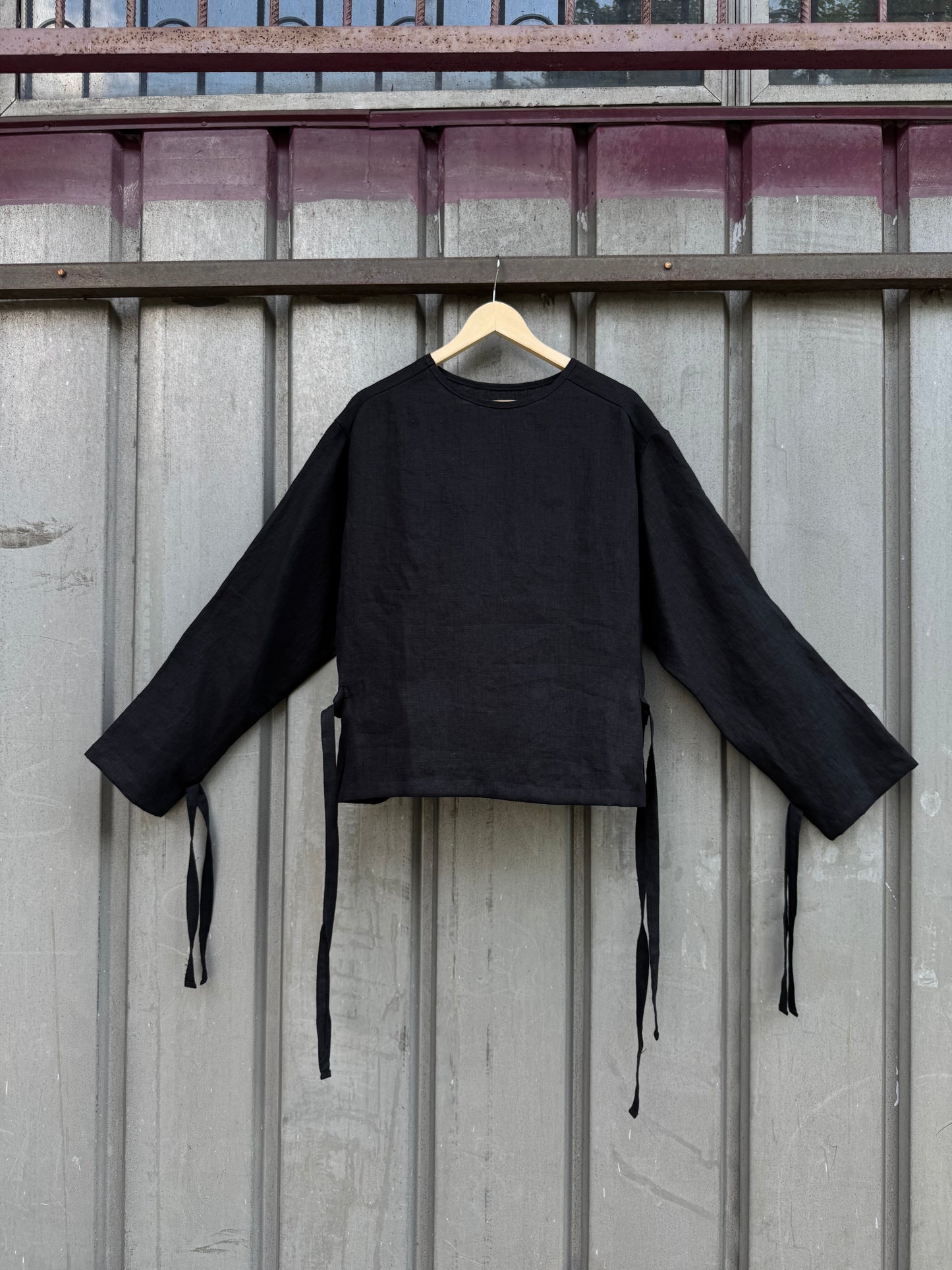 Restraint Released (Linen Straitjacket Black)