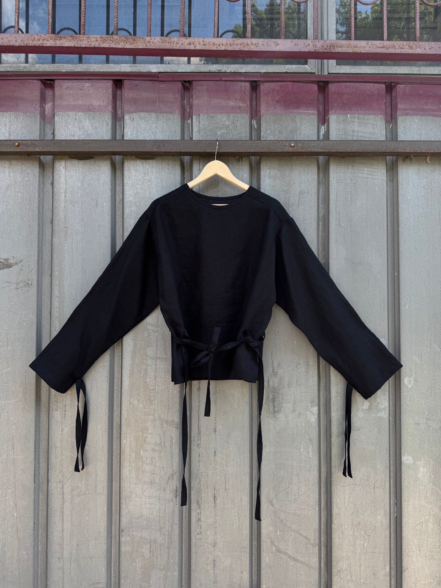 Restraint Released (Linen Straitjacket Black)