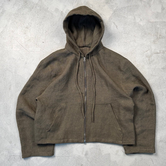 Linen Hoodie (Khaki)